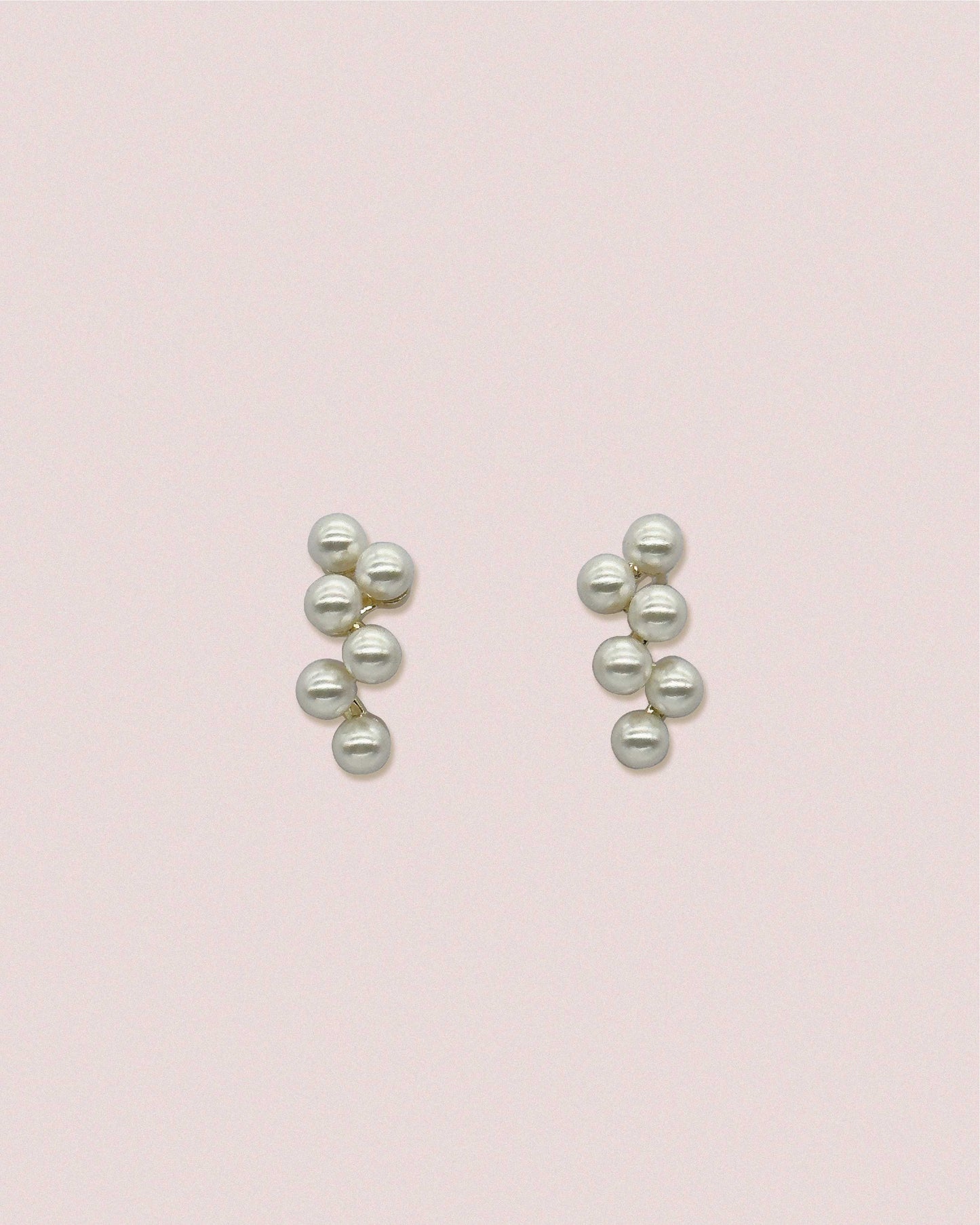 String Pearl Earrings｜串連珍珠耳環