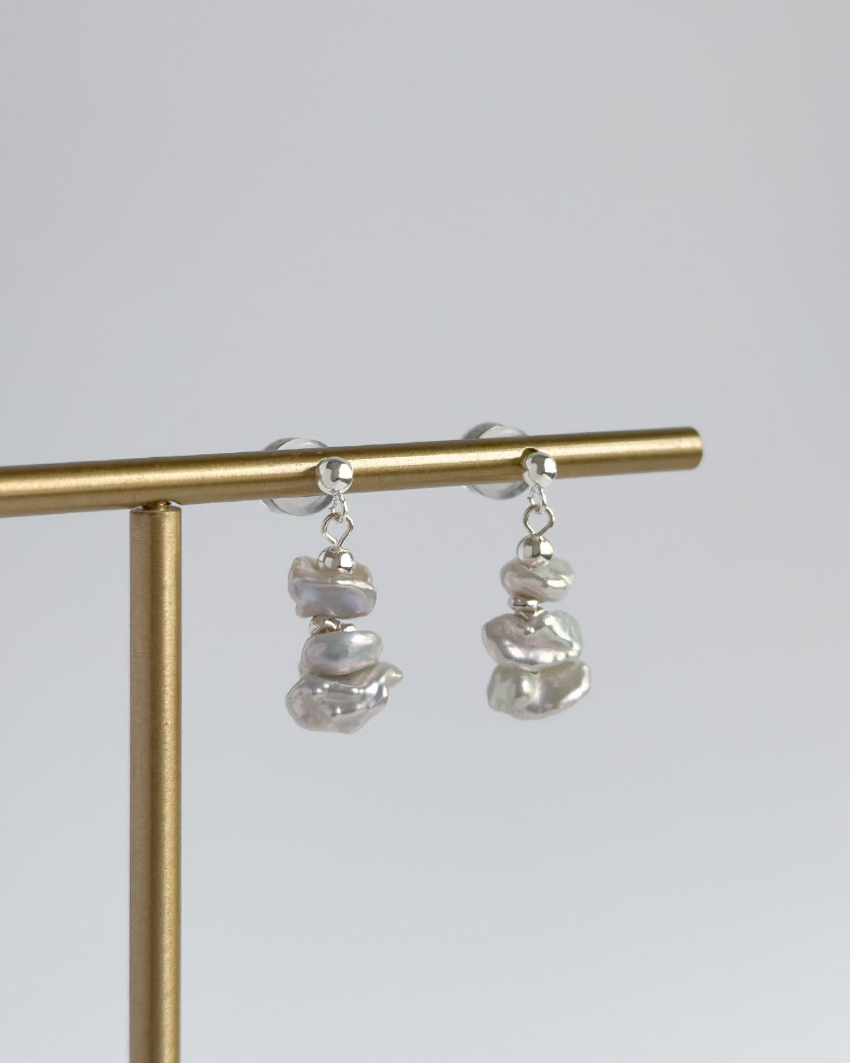 String Pearl Earrings｜串珠珍珠耳環